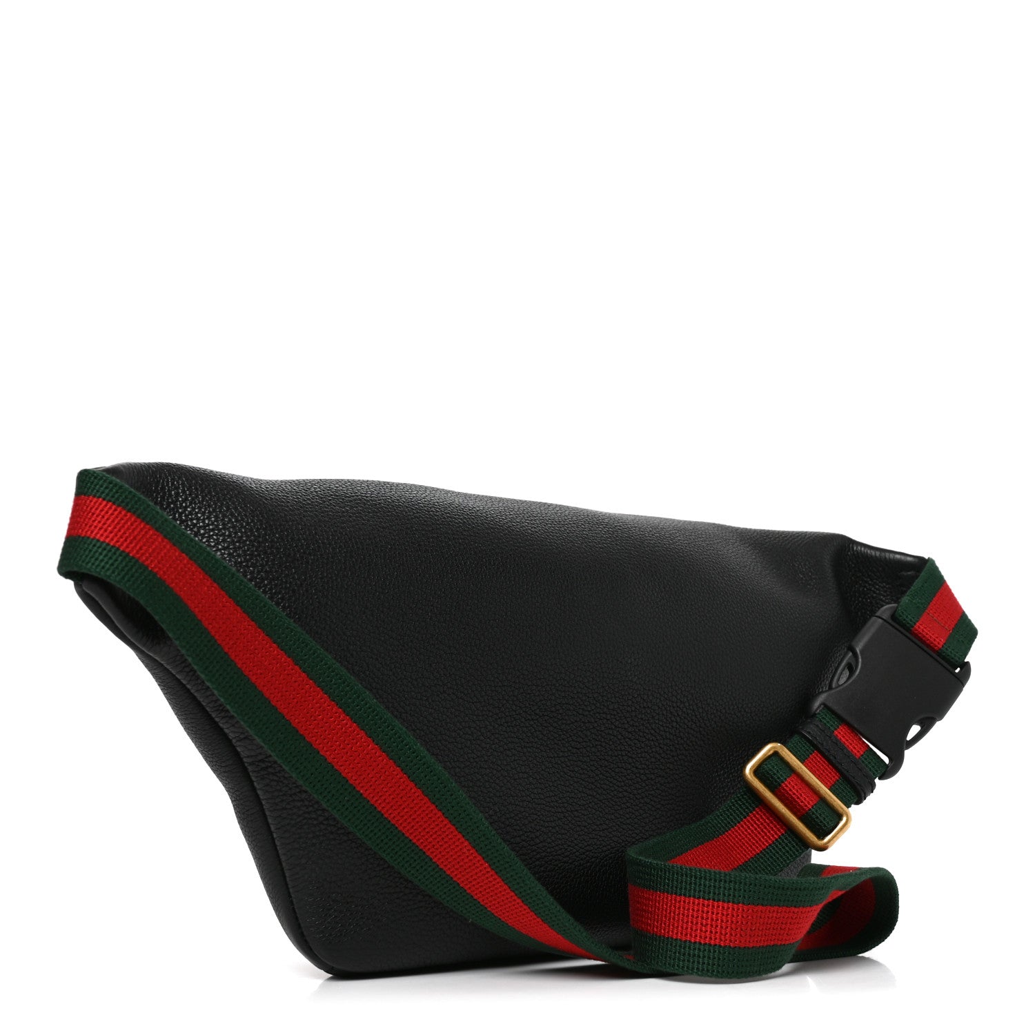 Gucci Grained Calfskin Logo Belt Bag Black 2 of 9