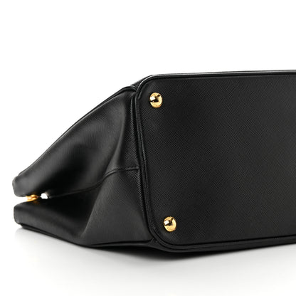 Prada Saffiano Medium Galleria Double Zip Tote Black 12 of 15