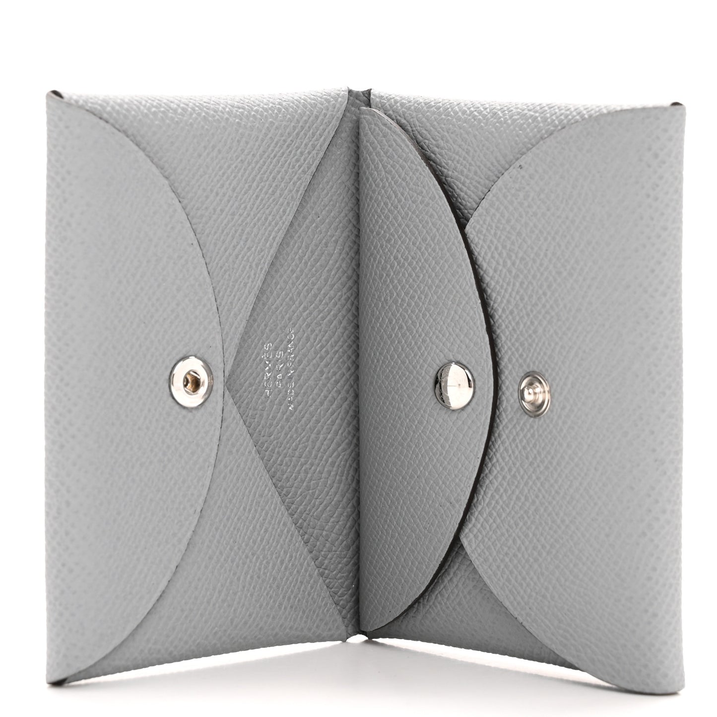 Epsom Calvi Duo Card Case Gris Pantin