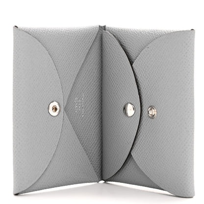 Hermes Epsom Calvi Duo Card Case Gris Pantin 5 of 8