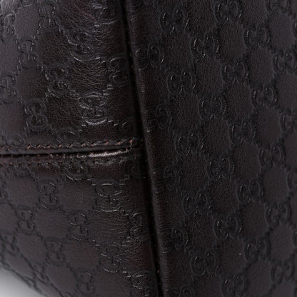 Gucci Guccissima Medium Bree Foldover Tote Chocolate 14 of 22