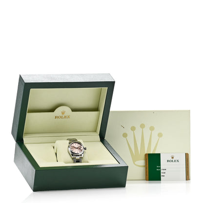 Rolex Stainless Steel 31mm Oyster Perpetual Datejust Watch Pink 178240 5 of 5