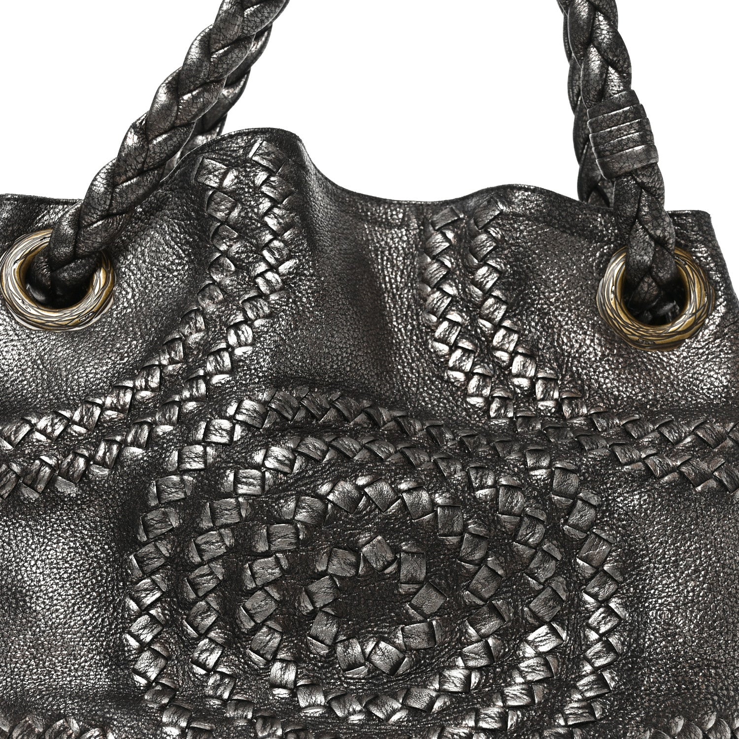 Bottega Veneta Metallic Cervo Illusion Hobo Bronze 9 of 14