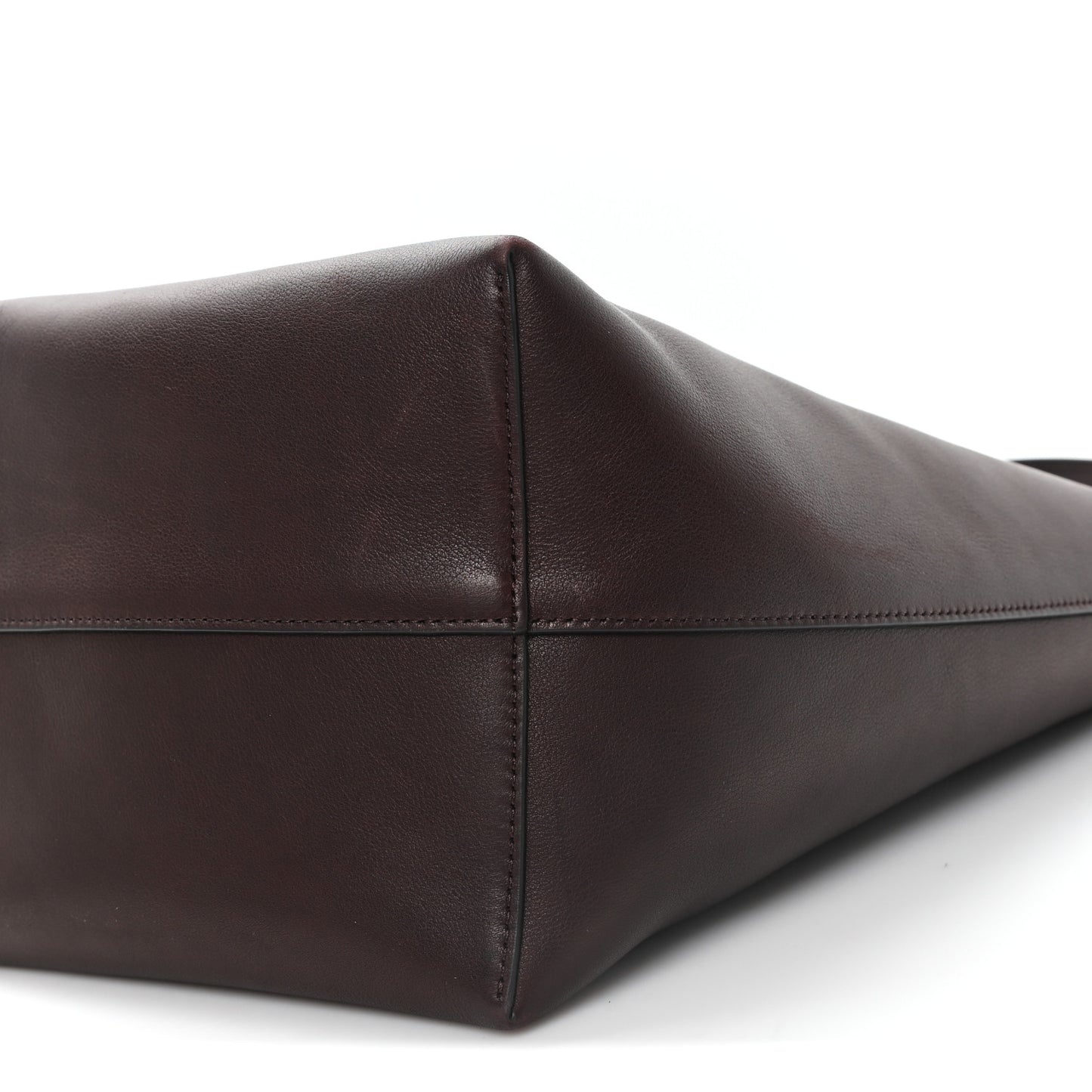 Polished Saddle Calfskin Medium N/S Park Tote Chestnut