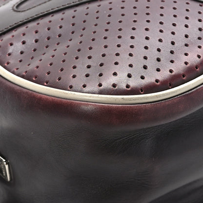 Prada Vitello Drive Perforated Bowling Bag Mosto 7 of 11