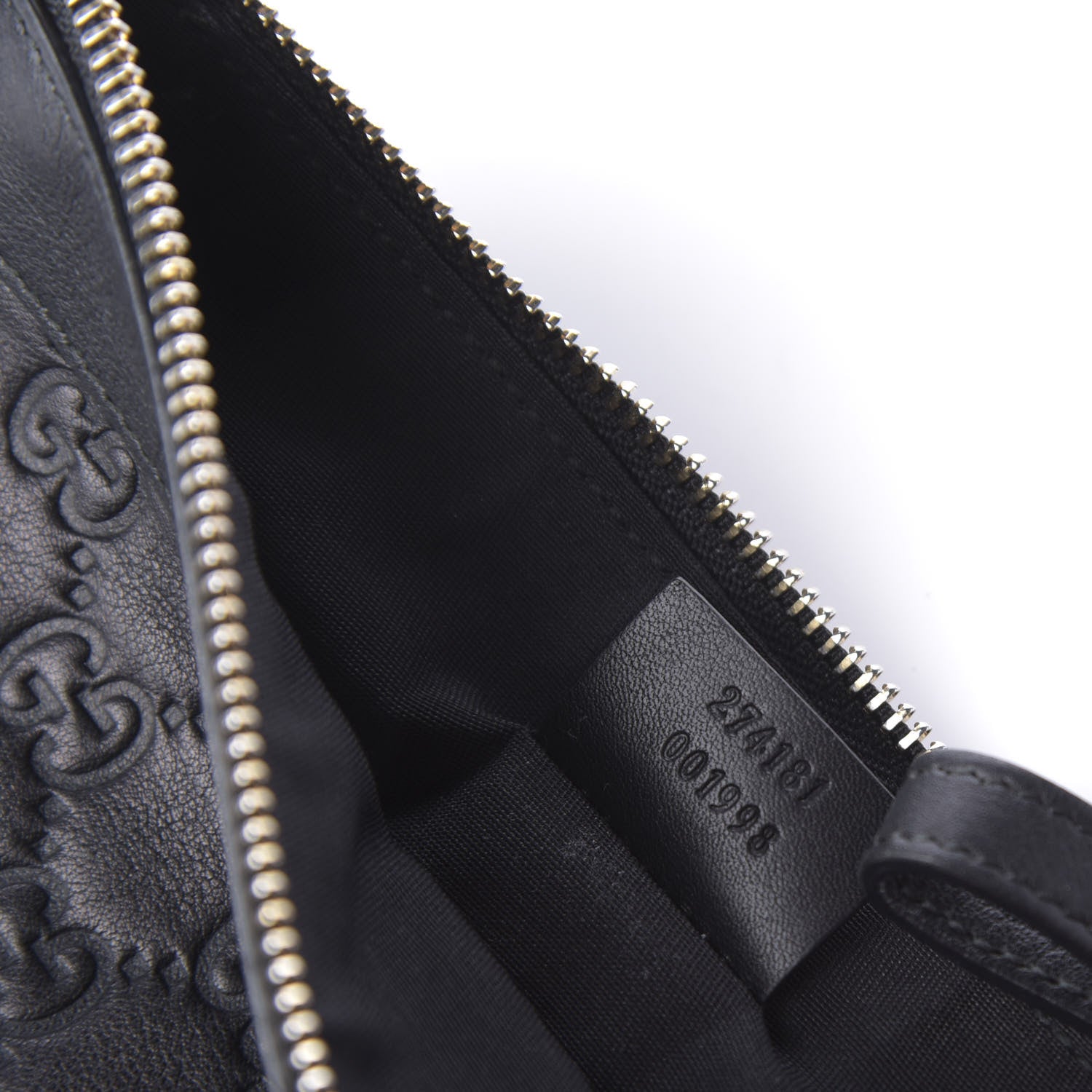 Gucci Guccissima Wristlet Black 11 of 11