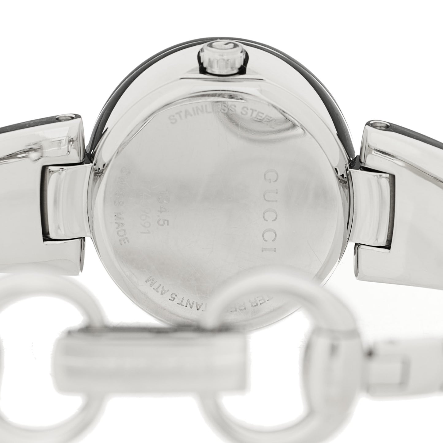 Stainless Steel 24mm Guccissima Quartz Watch Silver