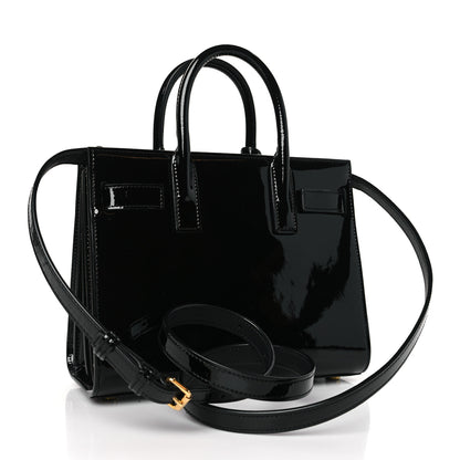 Saint Laurent Patent Calfskin Nano Sac de Jour Black 3 of 8