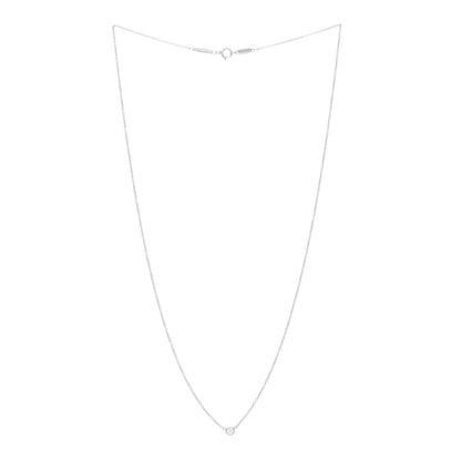 Tiffany Platinum Diamond .12ct Elsa Peretti Diamonds by the Yard Pendant Necklace 3 of 5