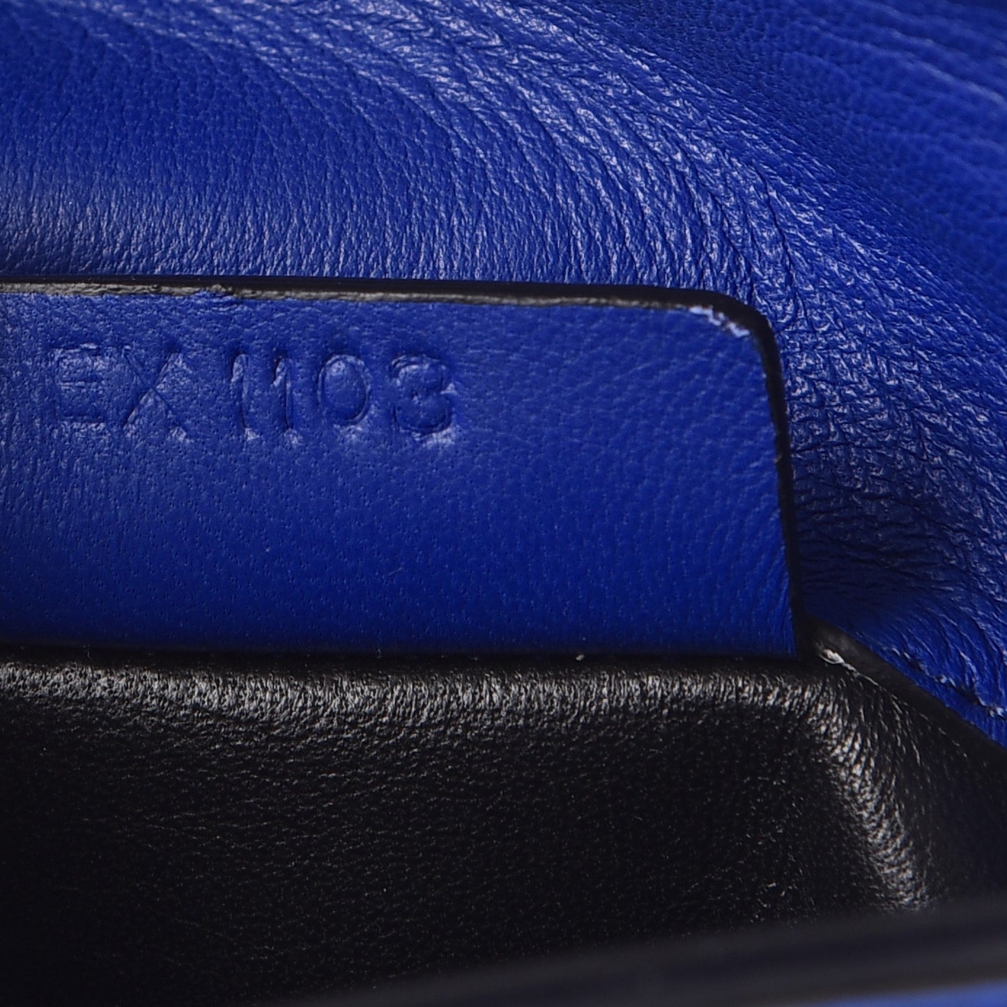 Lambskin Medium Shark Lock Envelope Shoulder Bag Blue