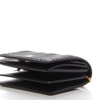 Burberry Lambskin Quilted Card Case With Detachable Strap Black 7 of 10