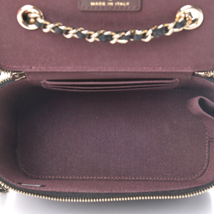 Chanel Lambskin Quilted Small Vanity Case With Chain Black 5 of 5