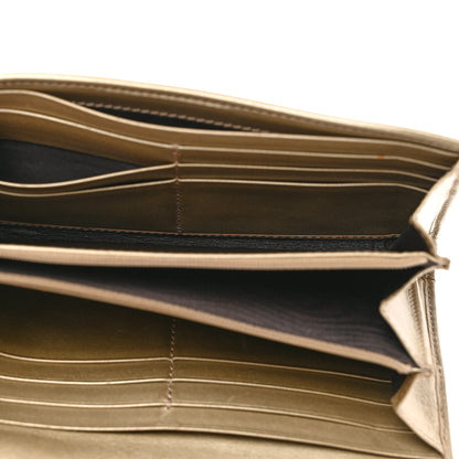 Gucci Monogram Margaux Calfskin Sukey Continental Organizer Wallet Beige Ebony Gold 5 of 12