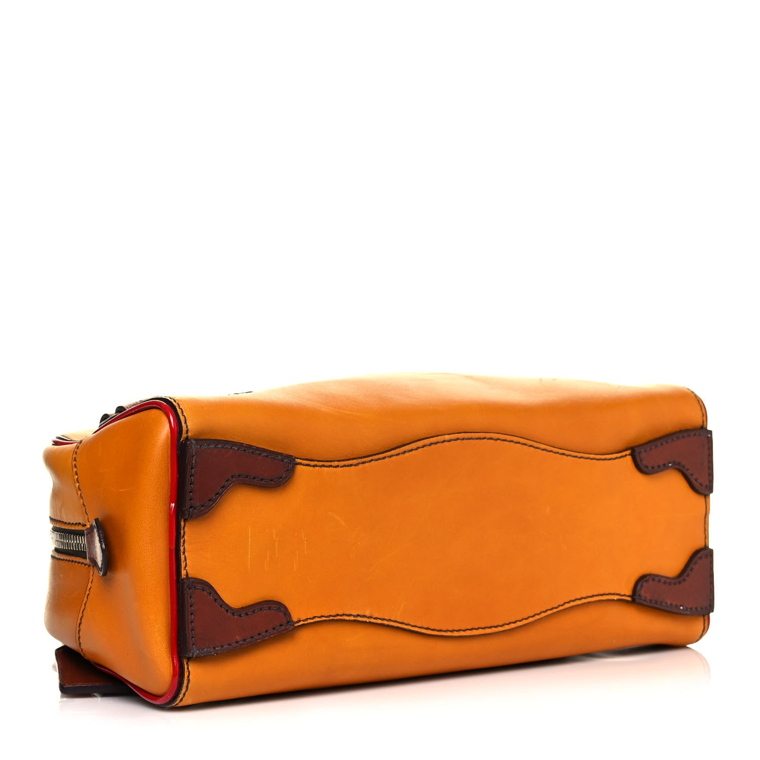 Prada Vitello Bowler Orange 3 of 19
