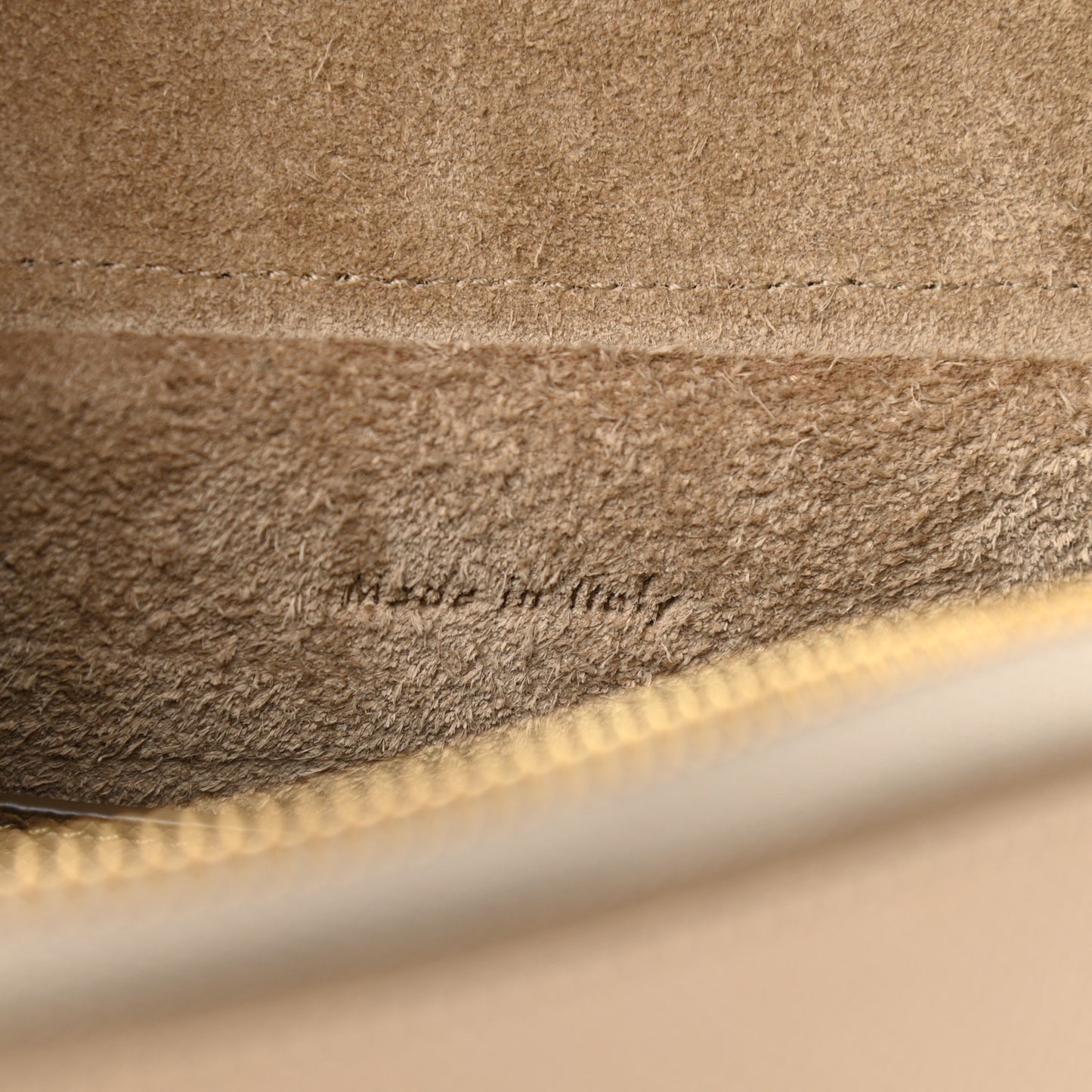 Grained Calfskin Micro Belt Bag Light Taupe