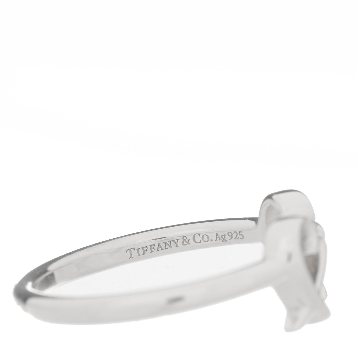 Sterling Silver Paloma Picasso Diamond Double Loving Heart Ring 51 5.75