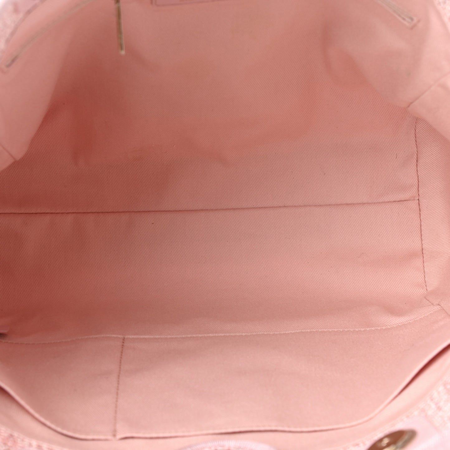 Straw Lurex Small Deauville Tote Pink