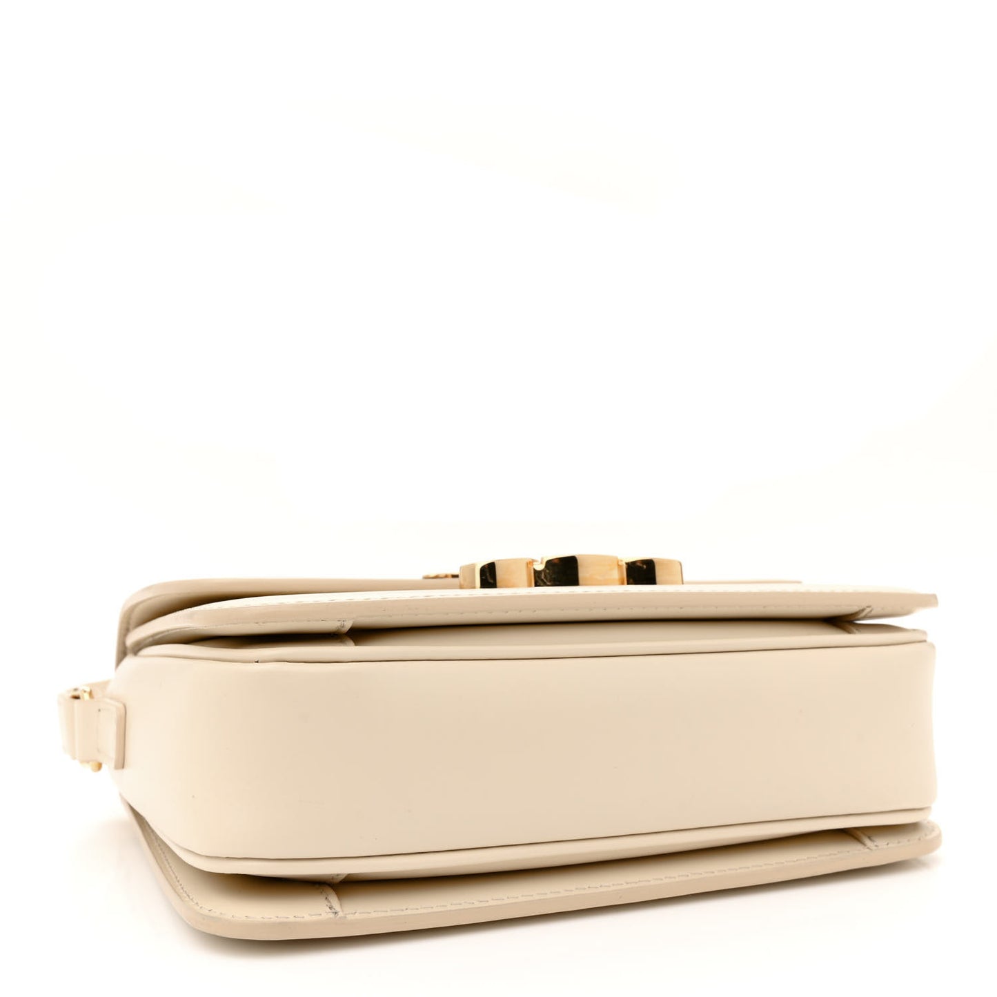 Shiny Calfskin Small Triomphe Vanilla