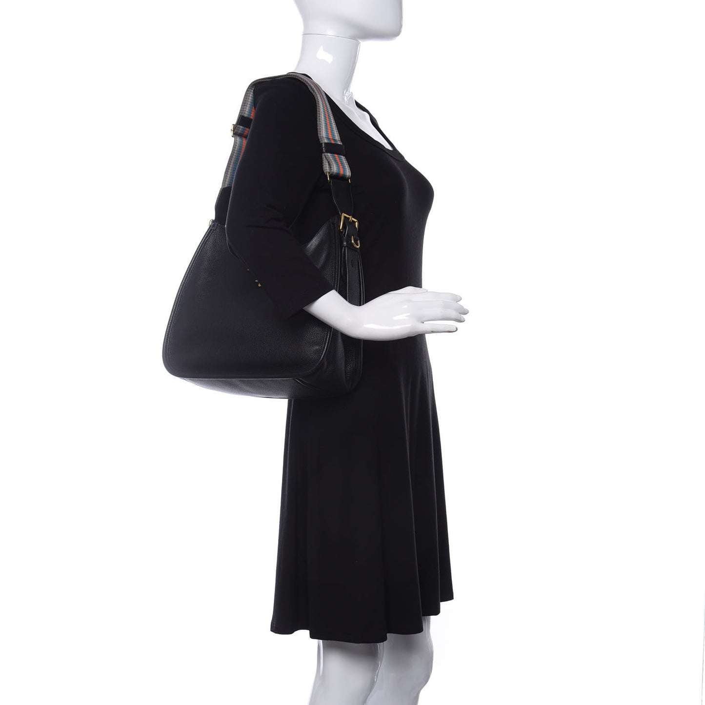 Vitello Daino Hobo Black