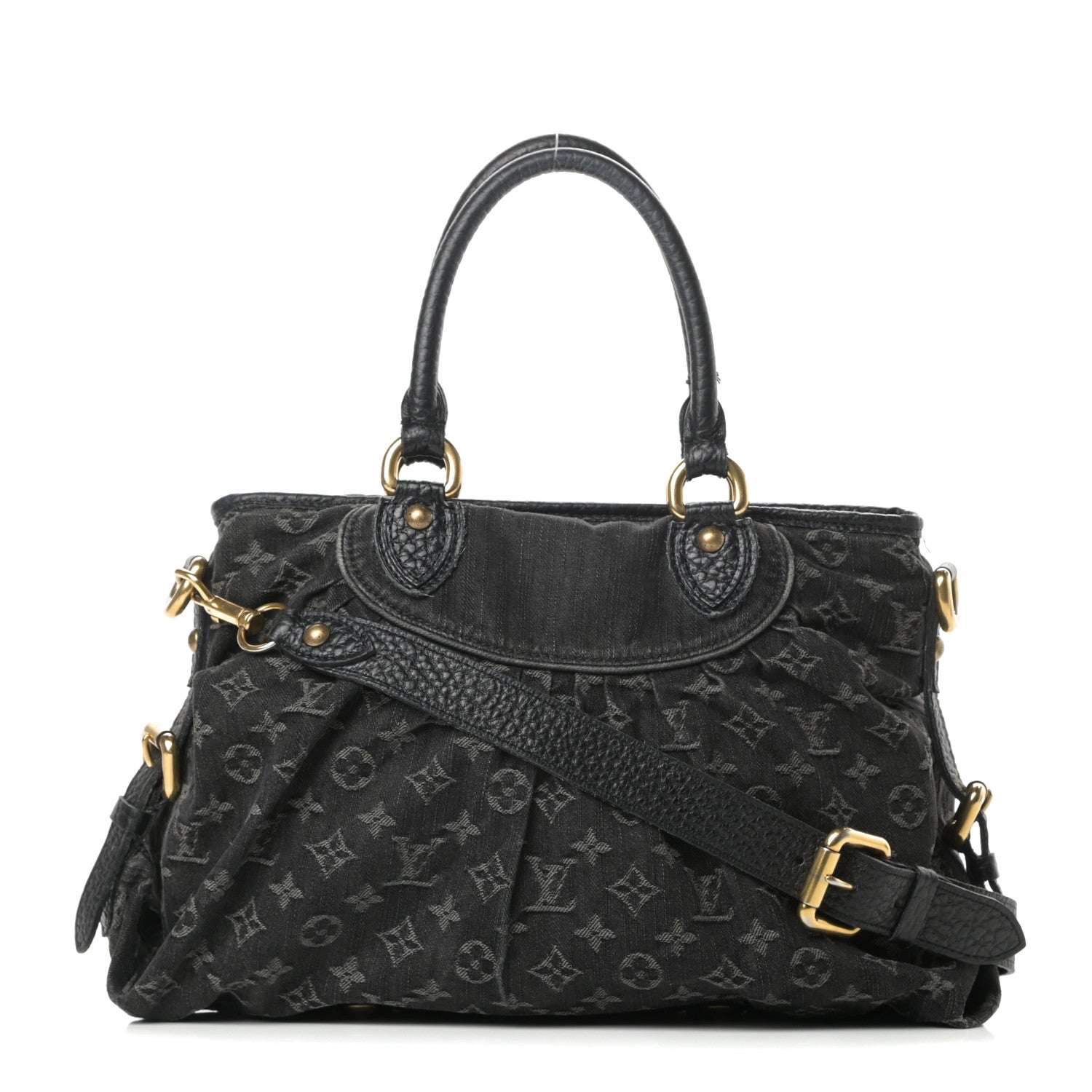 Louis Vuitton Denim Neo Cabby MM Black 1 of 18
