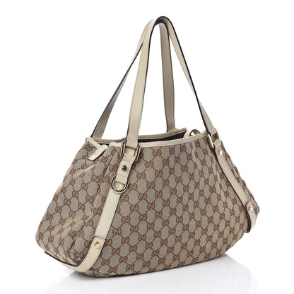 Gucci Monogram Medium Abbey Shoulder Bag Off White 3 of 10