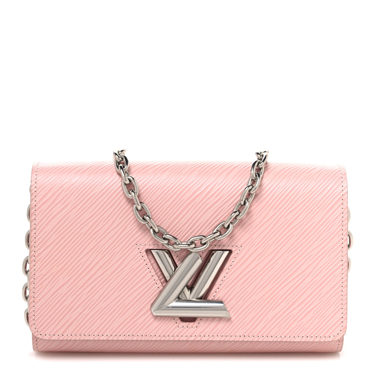 Louis Vuitton Epi Twist Chain Wallet Rose Ballerine 1 of 10