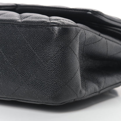Chanel Iridescent Caviar Quilted Medium Double Flap Black 9 of 13