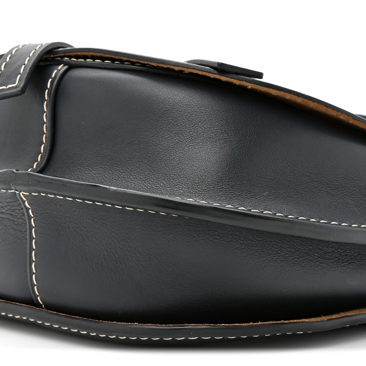 Grained Calfskin Small Gate Crossbody Bag Navy