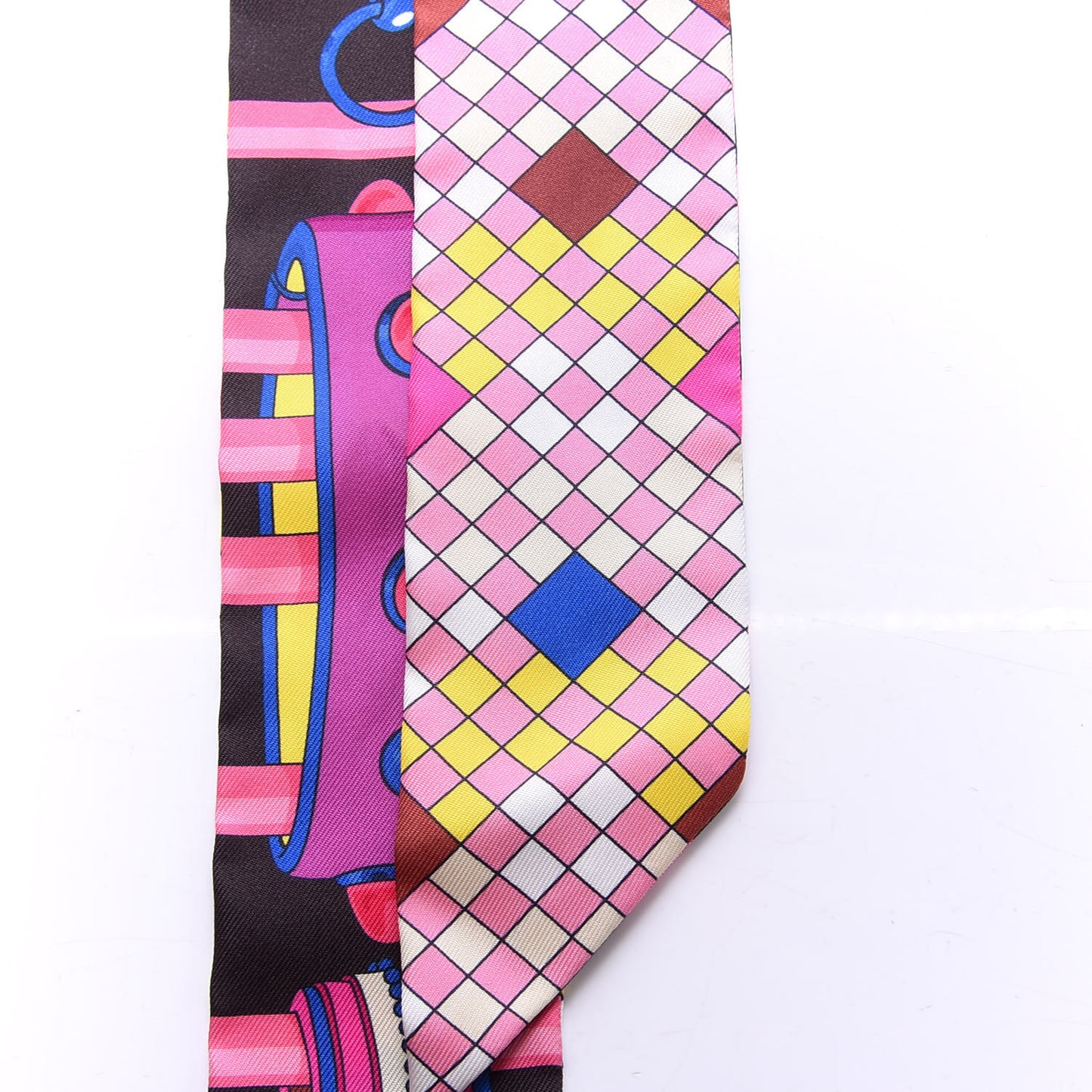 Silk Colliers De Chiens Remix Twilly Rose Bleu Roy Ebene