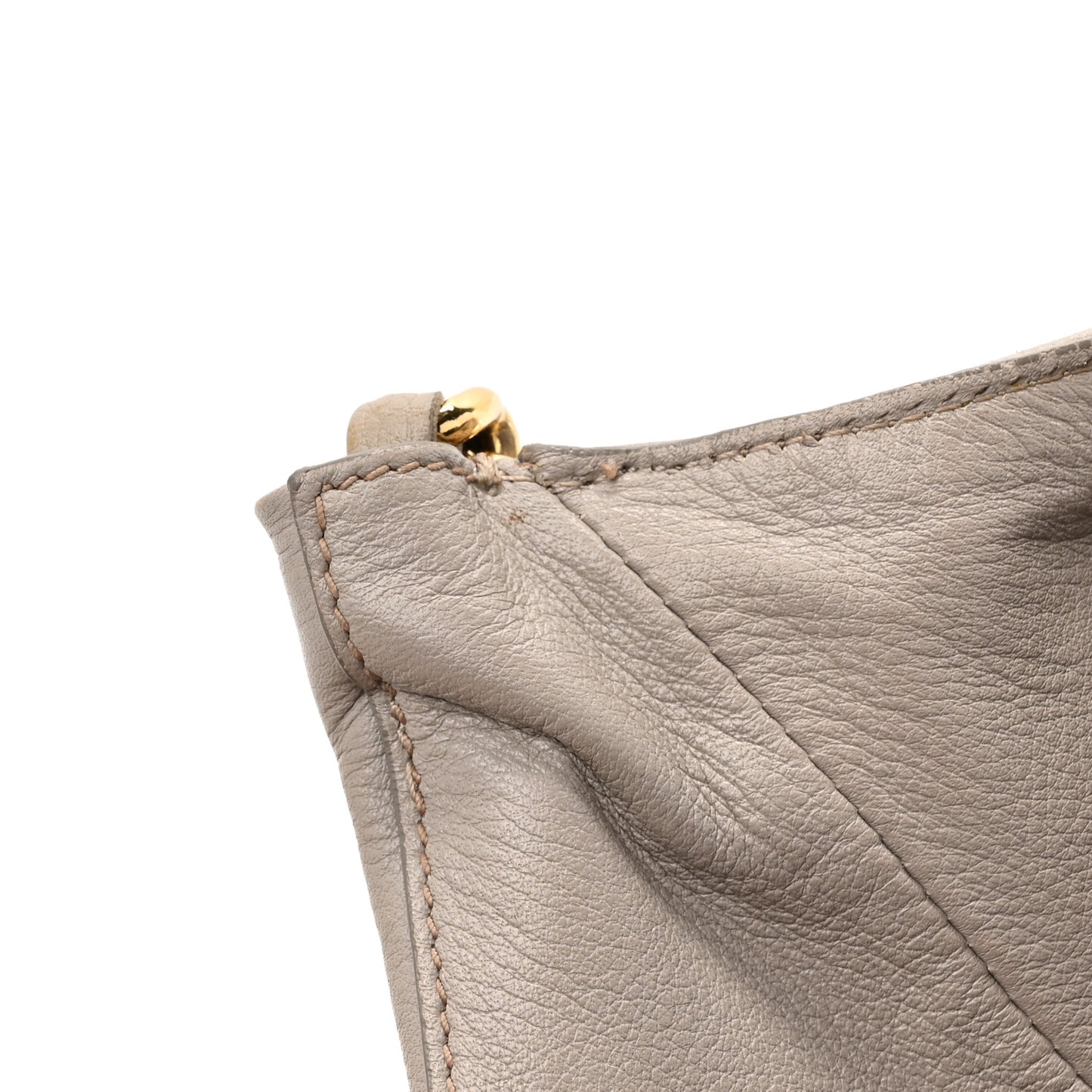 Soft Calf Chain Tote Ghiaccio