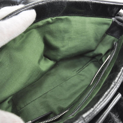 Miu Miu Leather Framed Top Tote Black 7 of 11