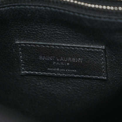 Saint Laurent Cotton Studded Le 5 A 7 Soft Hobo Black 5 of 9