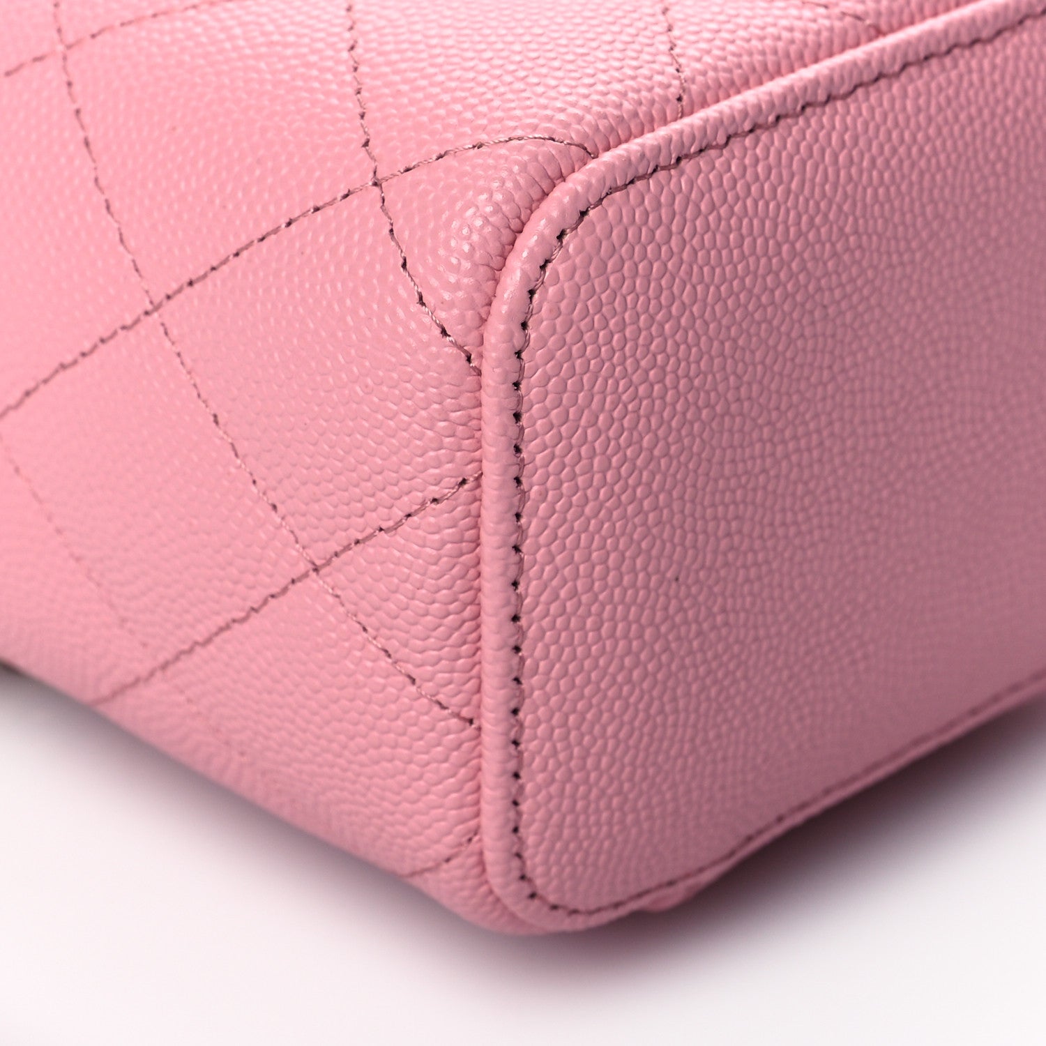 Chanel Caviar Quilted Mini Vanity Case With Chain Light Pink 9 of 10