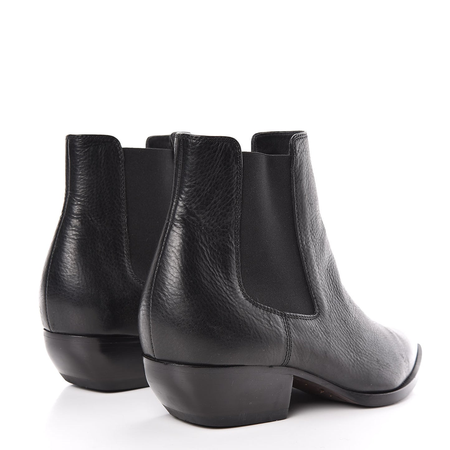 Calfskin Theo 40 Ankle Boots 44.5 Black