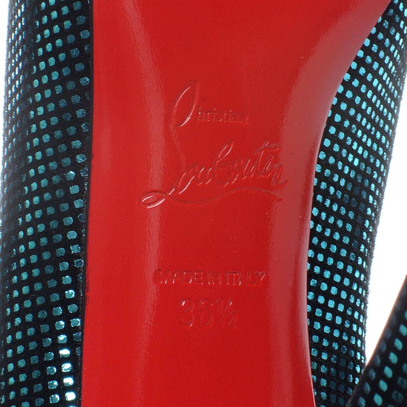 Christian Louboutin Suede Square Metal Declic 120 Pumps 36.5 6 of 6