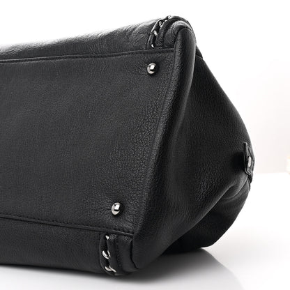 Chanel Goatskin Large Luxe Ligne Bowler Black 10 of 10