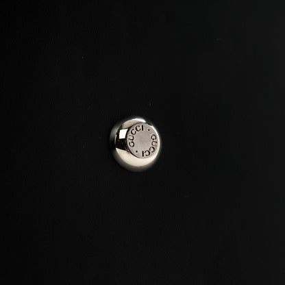 Gucci Calfskin GG Tennis Embossed Duffle Bag Black 9 of 10