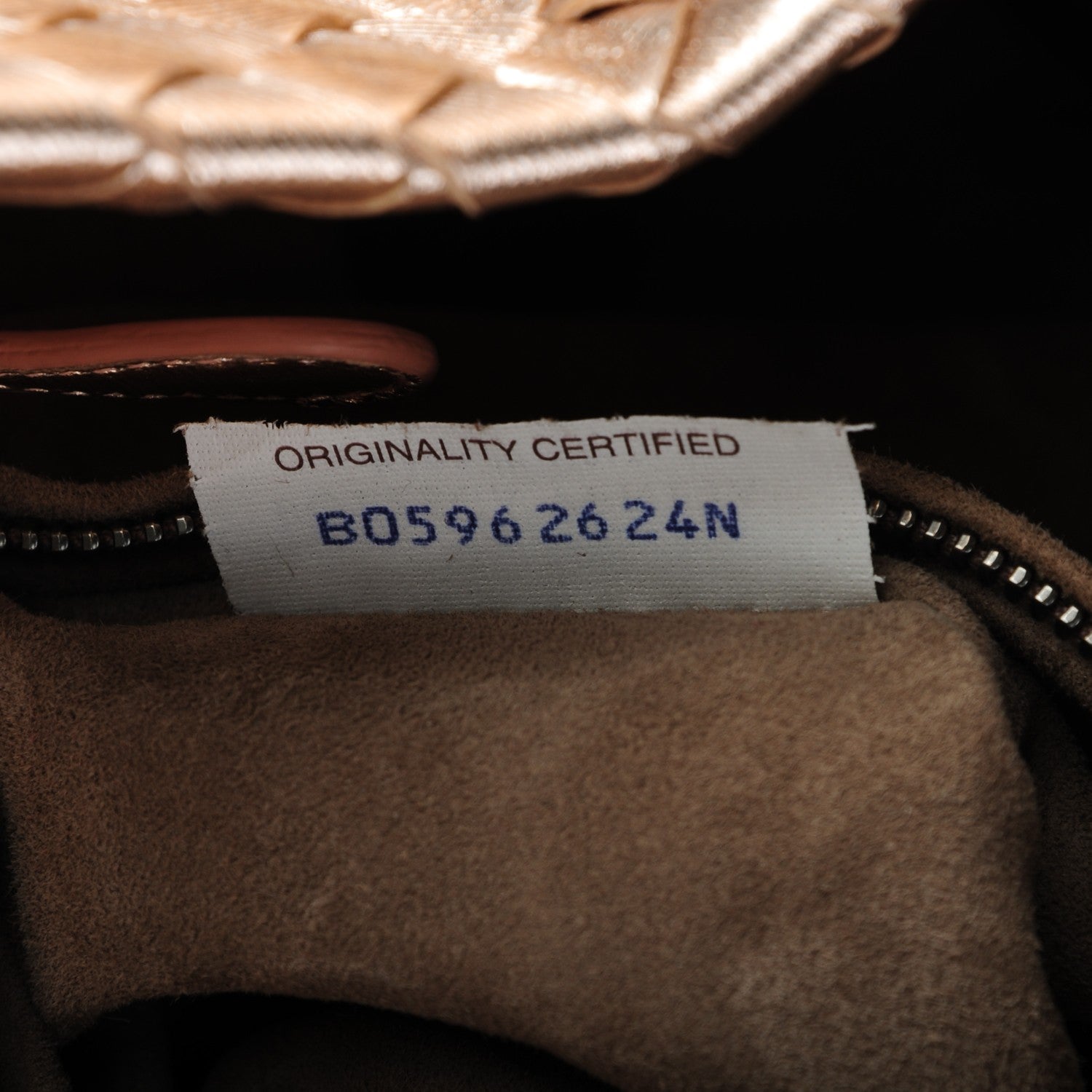 Bottega Veneta Metallic Grosgrain Intrecciato Medium A Shape Seamless Tote Rose Gold 8 of 8