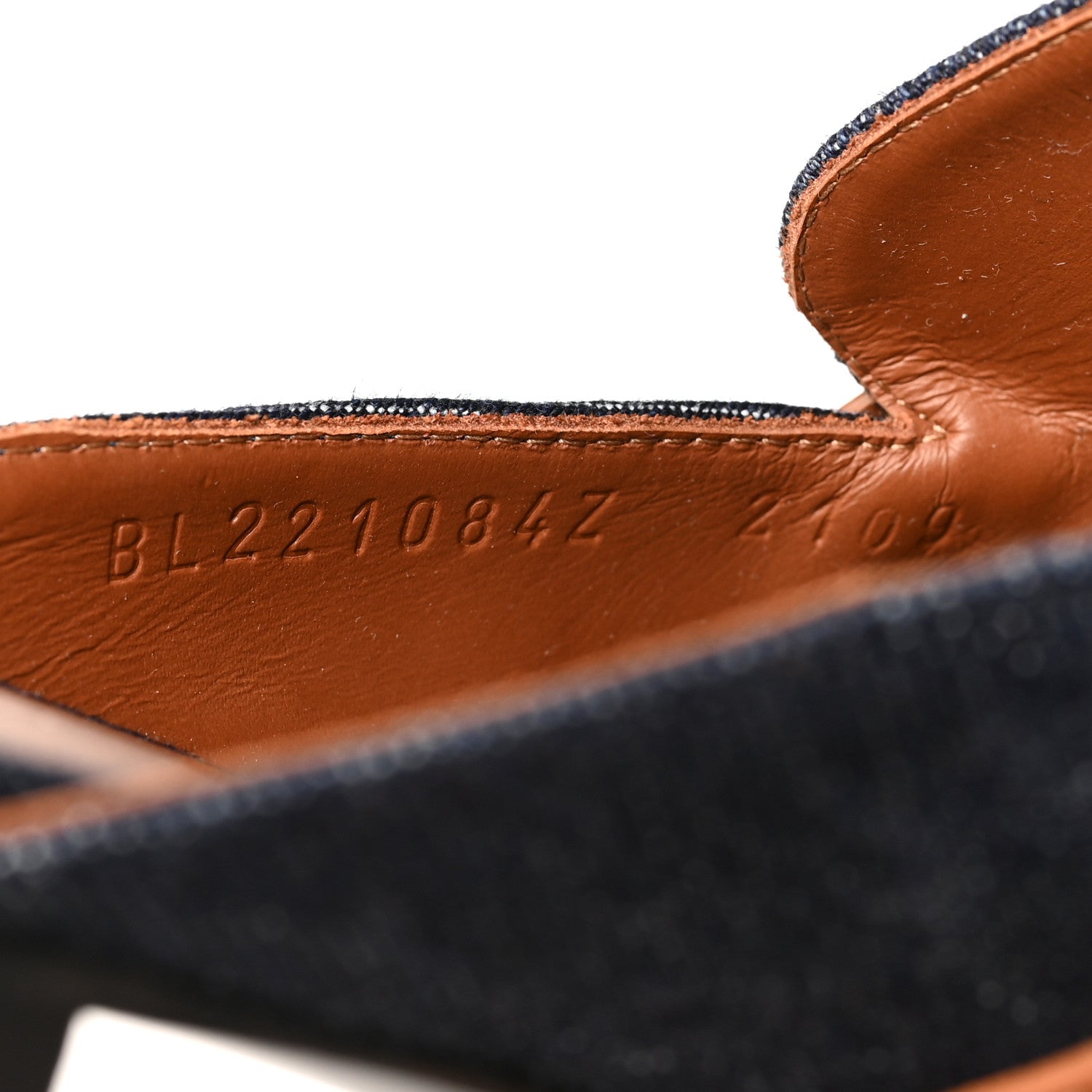 Hermes Calfskin Denim Oz Mules 39.5 Bleu Brut Gold 6 of 8