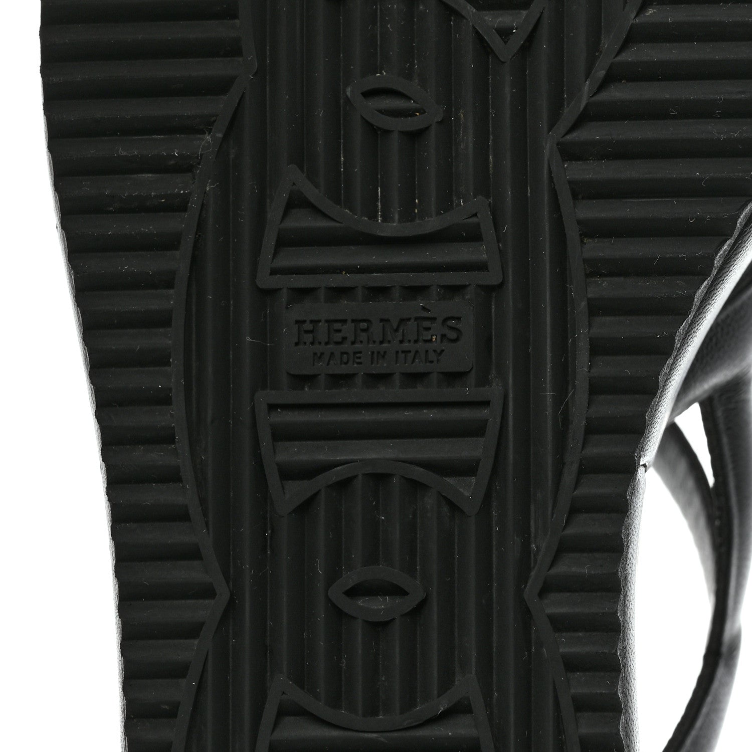 Hermes Nappa Gipsy Sandals 40 Black 7 of 8