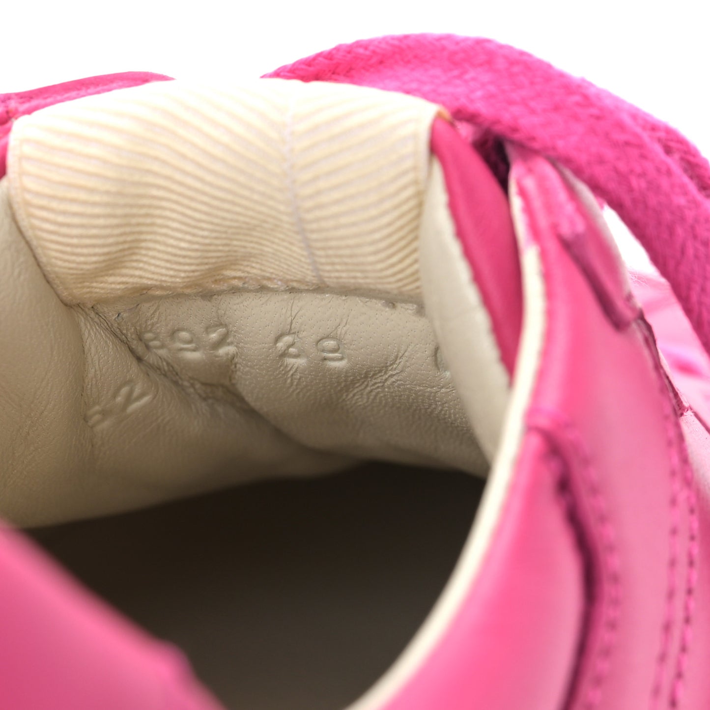 Calfskin Logo Womens Rhyton Sneakers 39 Box Pink