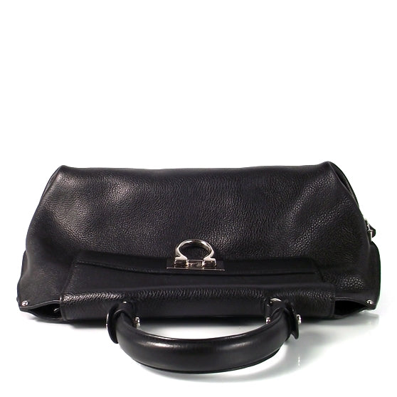 SALVATOREFERRAGAMOLeatherSofiaToteBlack