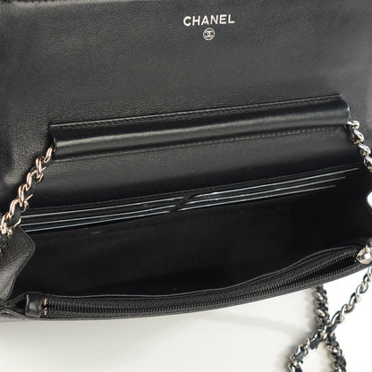 Chanel Caviar Timeless CC Wallet on Chain WOC Black 8 of 8