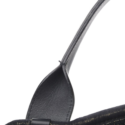 Chanel Lurex Canvas Medium Deauville Tote Navy Blue Gold 13 of 14