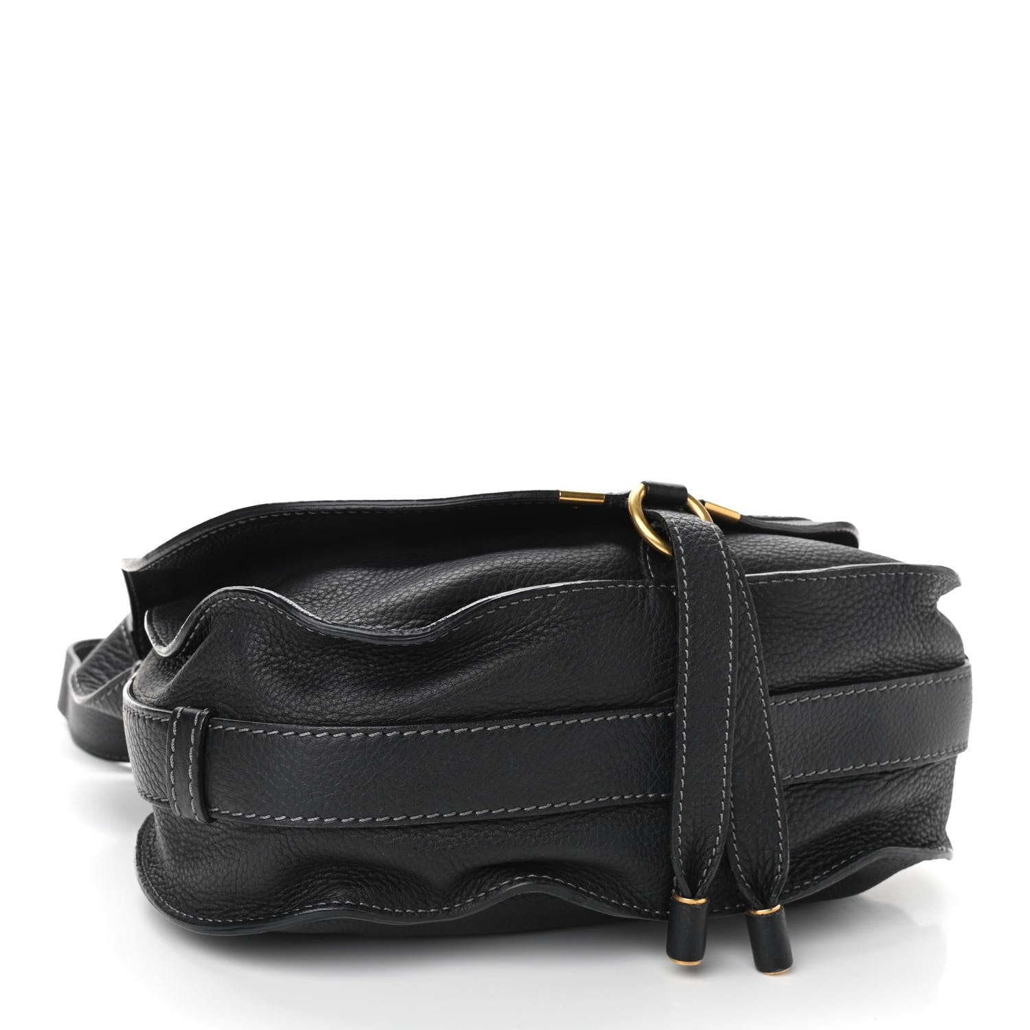 Chloe Calfskin Medium Marcie Round Crossbody Bag Black 4 of 12