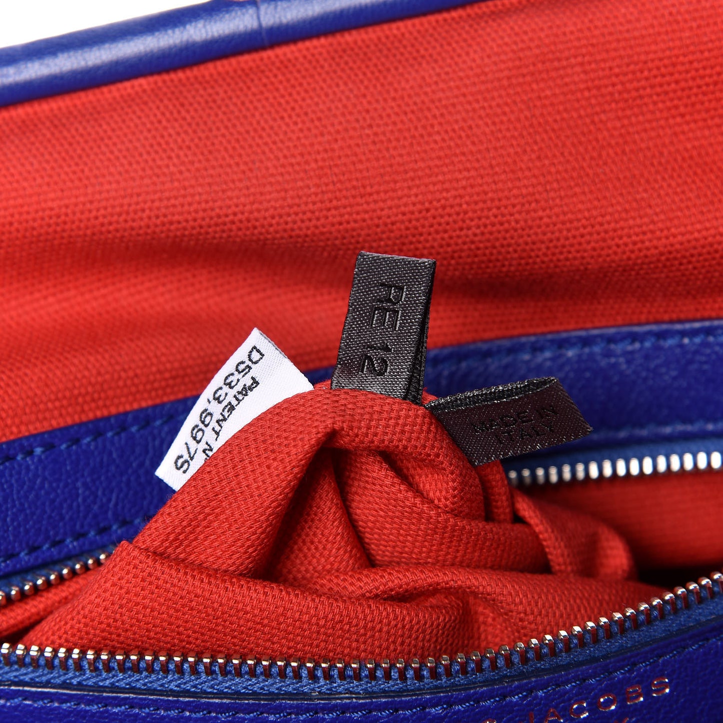 Calfskin Quilted Stam Bright Blue