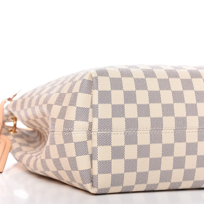 Louis Vuitton Damier Azur Graceful MM Rose Ballerine 6 of 13
