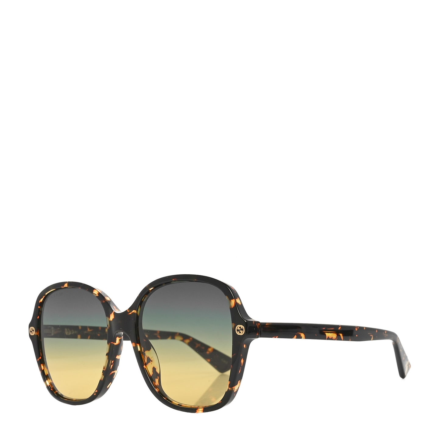 Acetate Rounded Square GG0092S Sunglasses Havana