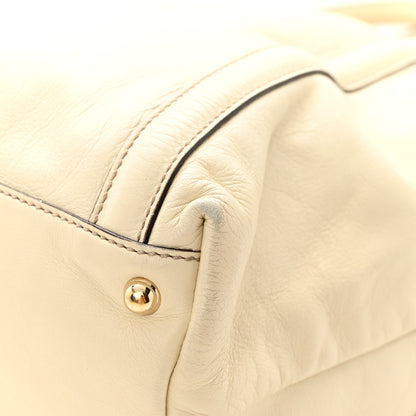 Gucci Calfskin Large Britt Shoulder Bag Ivory 13 of 13
