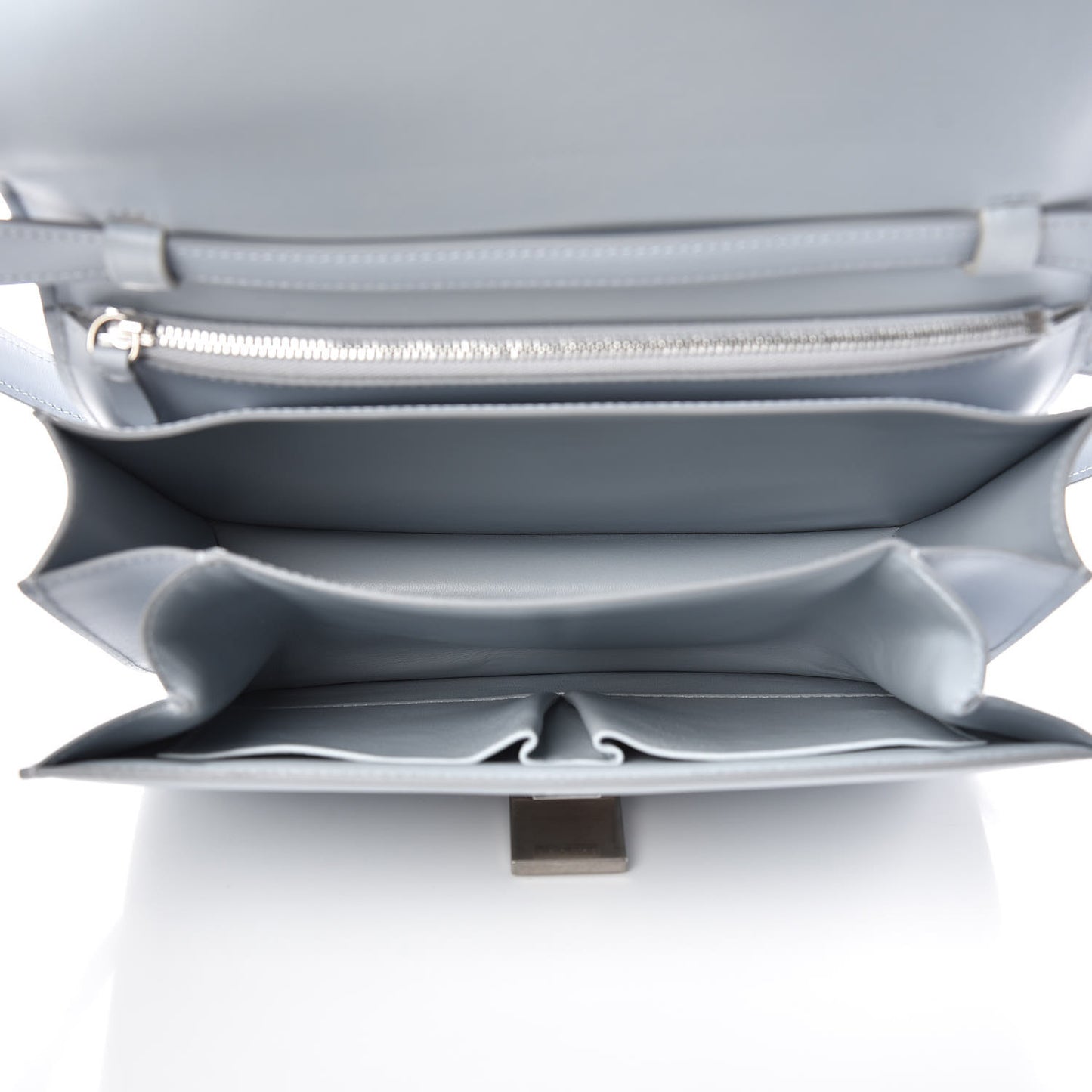 Box Calfskin Medium Classic Box Flap Bag Frost